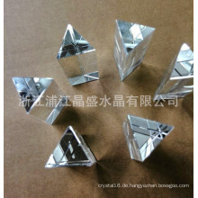 Hersteller Großhandel Kristall Dreieck Spalte Briefbeschwerer Glas Anhänger